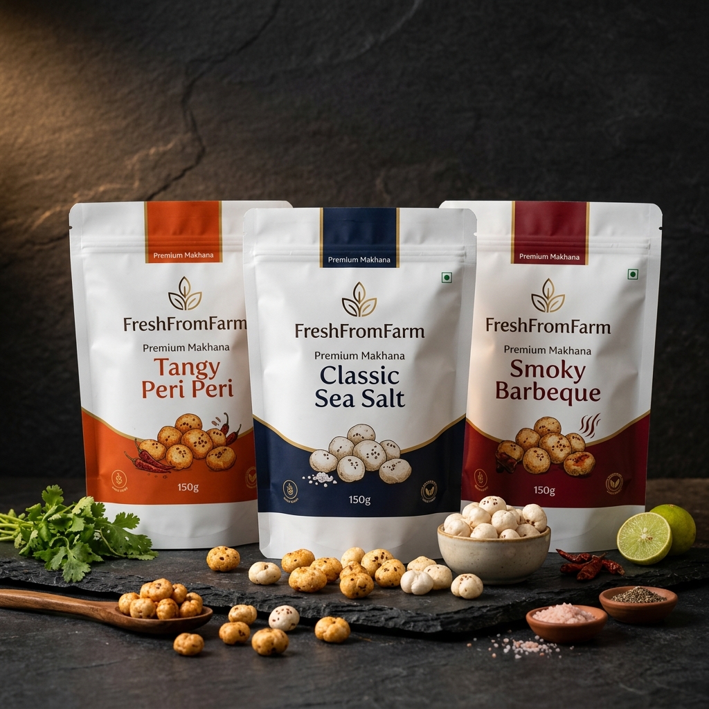 Makhana product range mockup